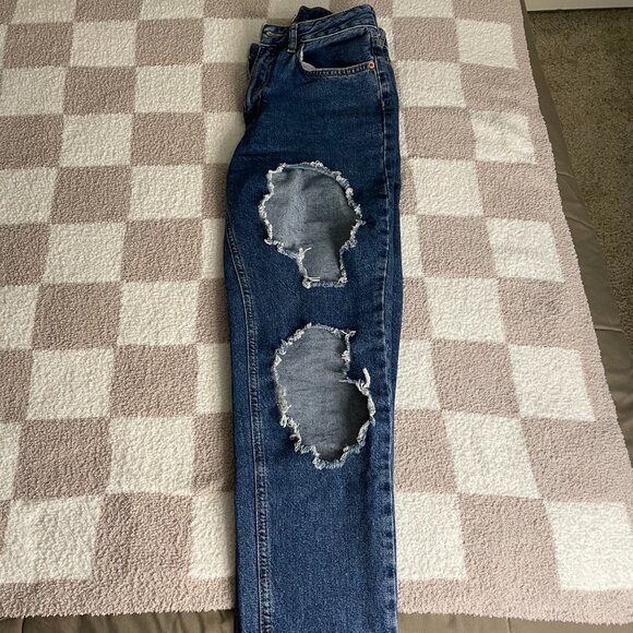 BDG Distressed High-Rise Mom Jeans - Picture 2 of 5